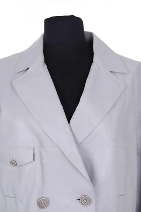 Blazer Gerard Darel Gris en Cuir