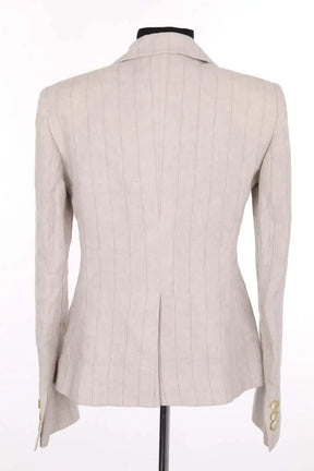 Blazer Giorgio Armani Beige en Lin