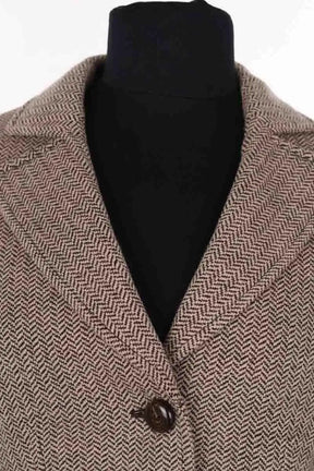 Blazer Giorgio Armani Marron en Laine