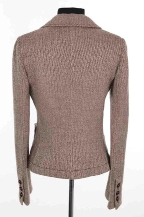 Blazer Giorgio Armani Marron en Laine