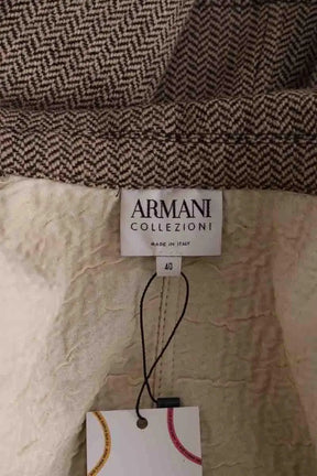 Blazer Giorgio Armani Marron en Laine