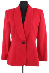 Blazer Givenchy Rouge en Laine, taille M - Seconde Main