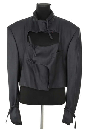 Blazer Isonme Anthracite en Coton, taille L - Seconde Main