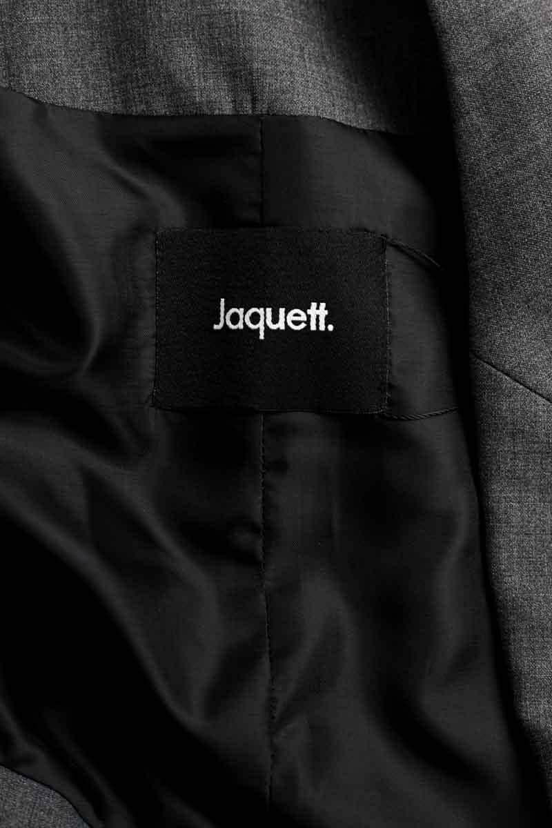 Blazer Jaquett Gris en Laine