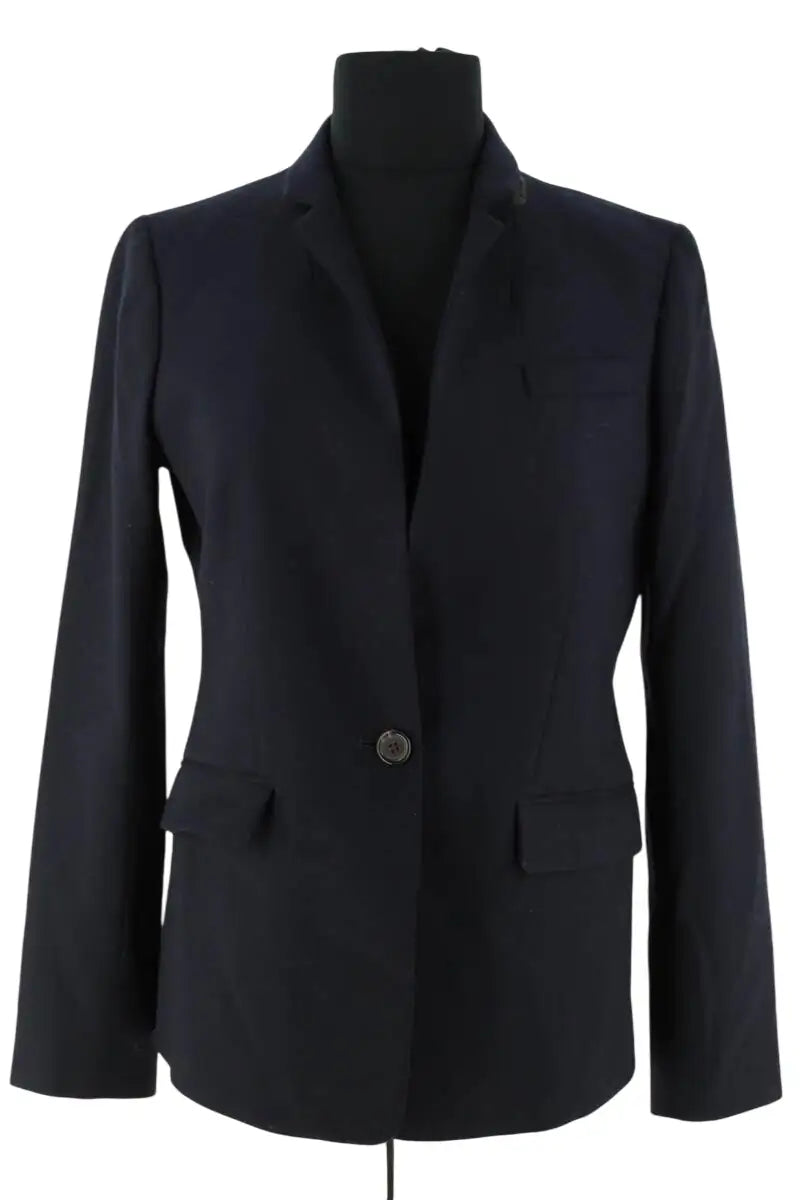 Blazer J.Crew Marine en Laine, taille M - Seconde Main