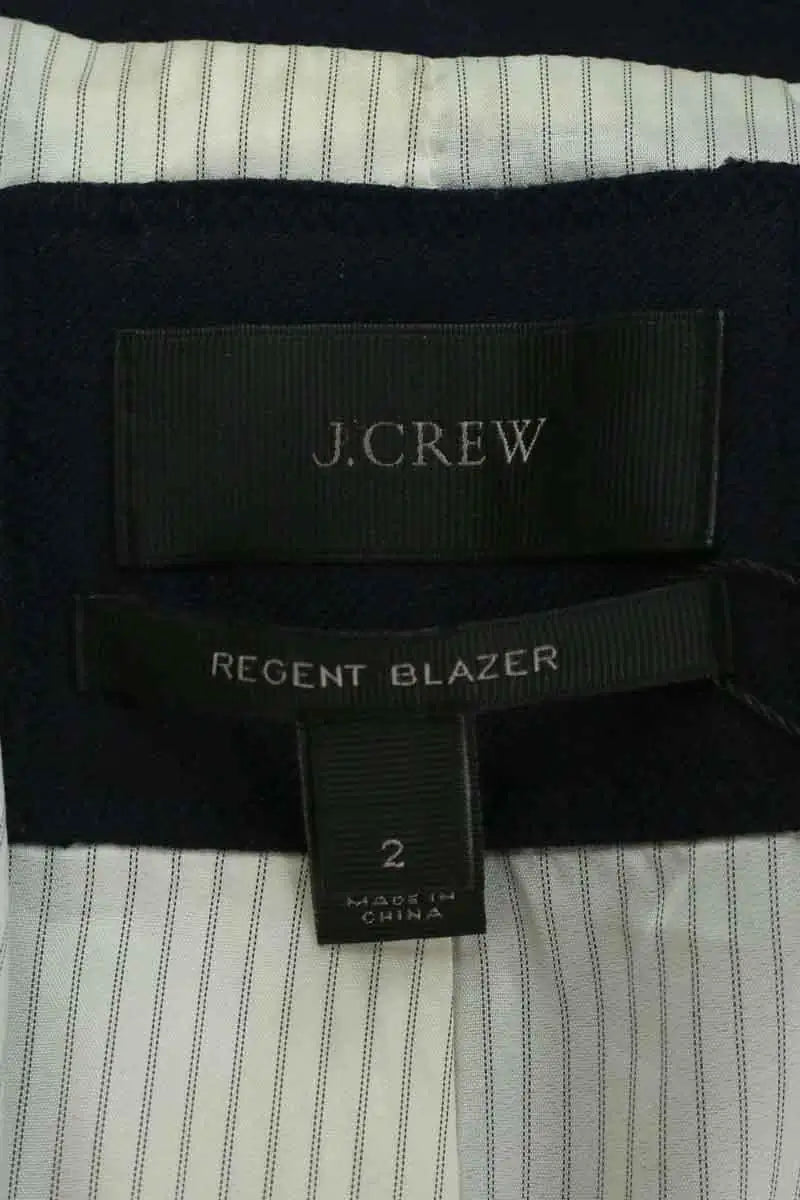 Blazer J.Crew Marine en Laine