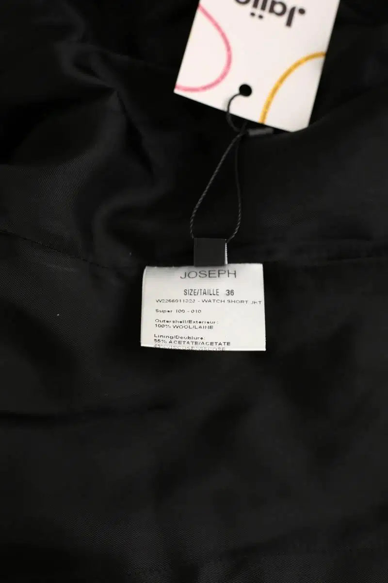 Blazer Joseph Noir en Laine