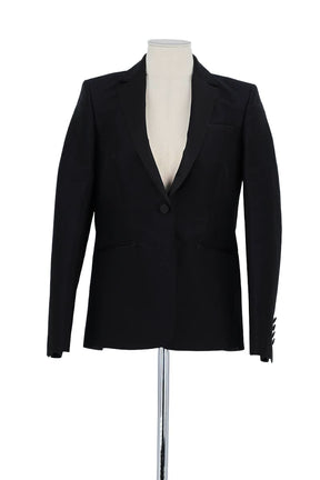 Blazer Karl Lagerfeld Noir en Coton, taille XS - Seconde Main