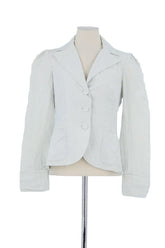 Blazer Kenzo Blanc en Coton, taille L - Seconde Main