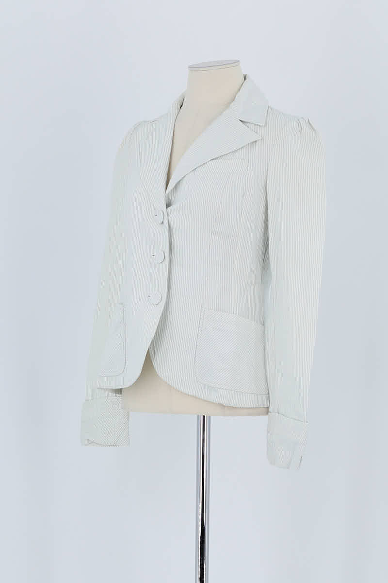 Blazer Kenzo Blanc en Coton