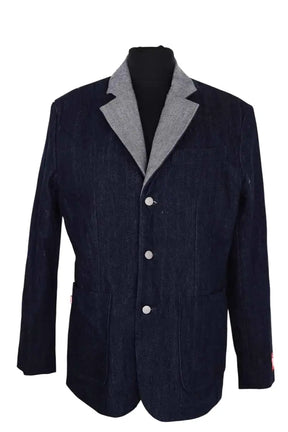 Blazer Kenzo Marine en Coton, taille M - Seconde Main