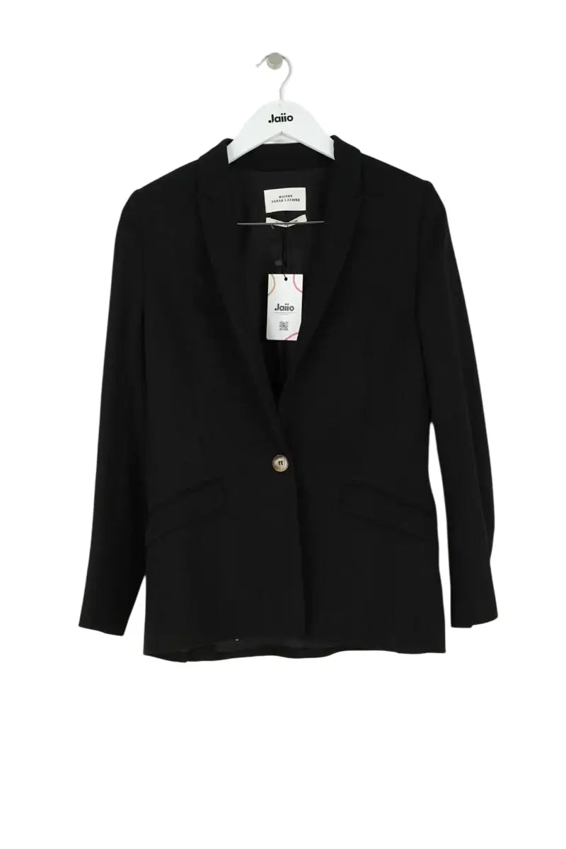Blazer Maison Sarah Lavoine Noir en Viscose, taille XS - Seconde Main