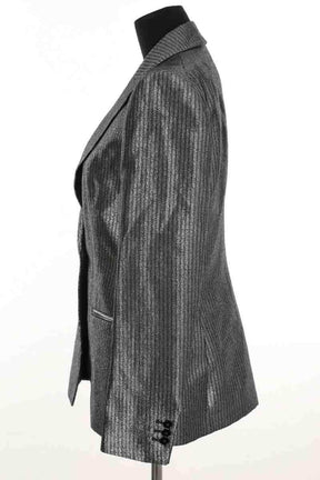 Blazer Maje Argent en Synthétique