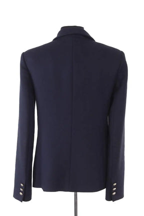 Blazer Maje Bleu en Synthétique