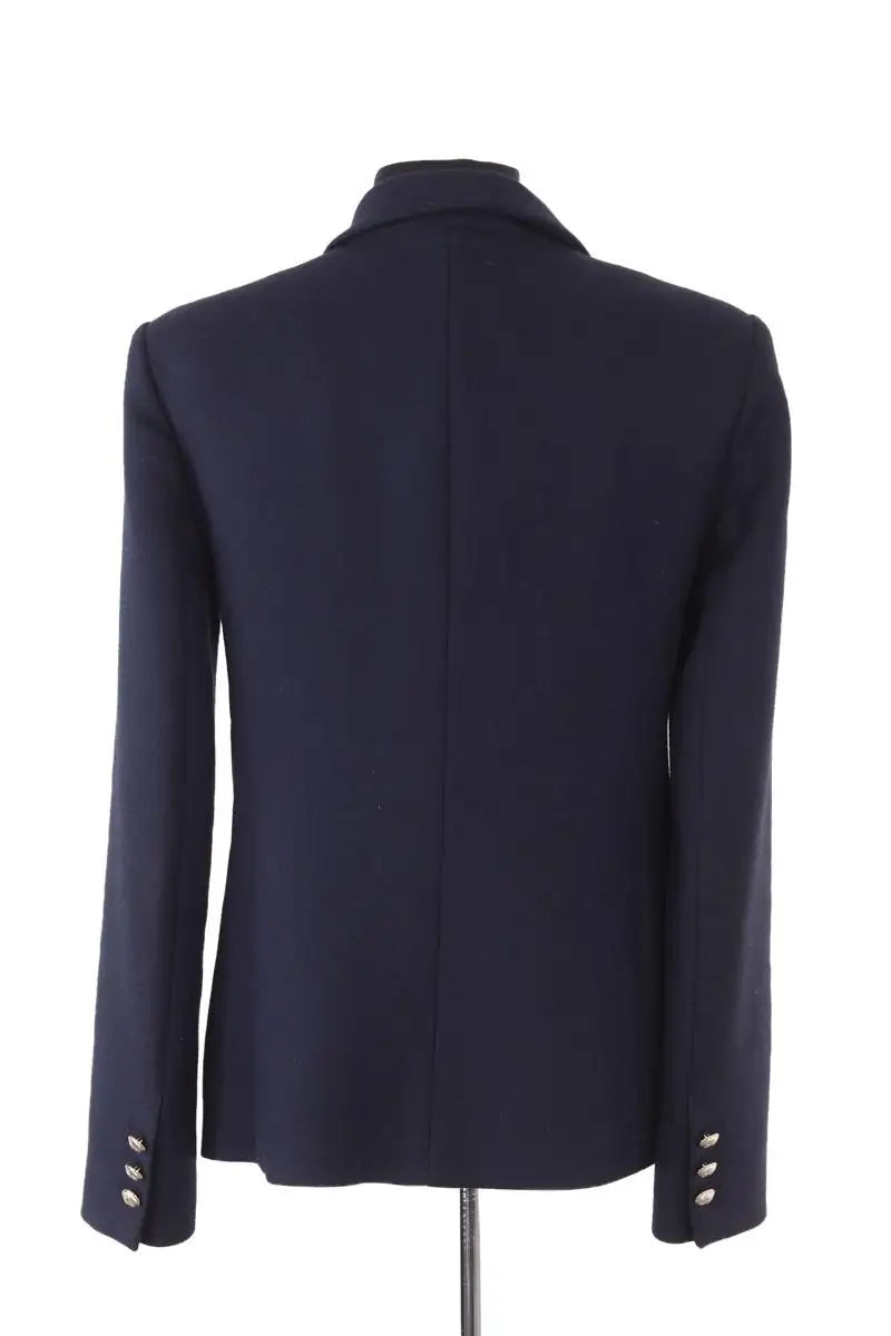 Blazer Maje Bleu en Synthétique