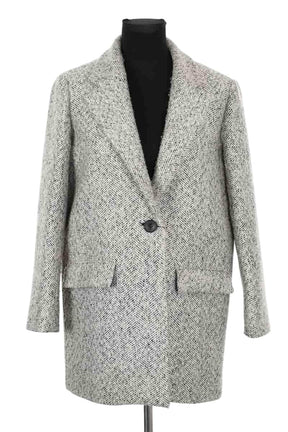 Blazer Maje Gris en Polyester, taille M - Seconde Main