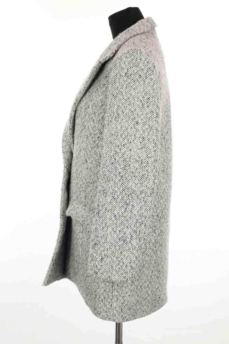 Blazer Maje Gris en Polyester