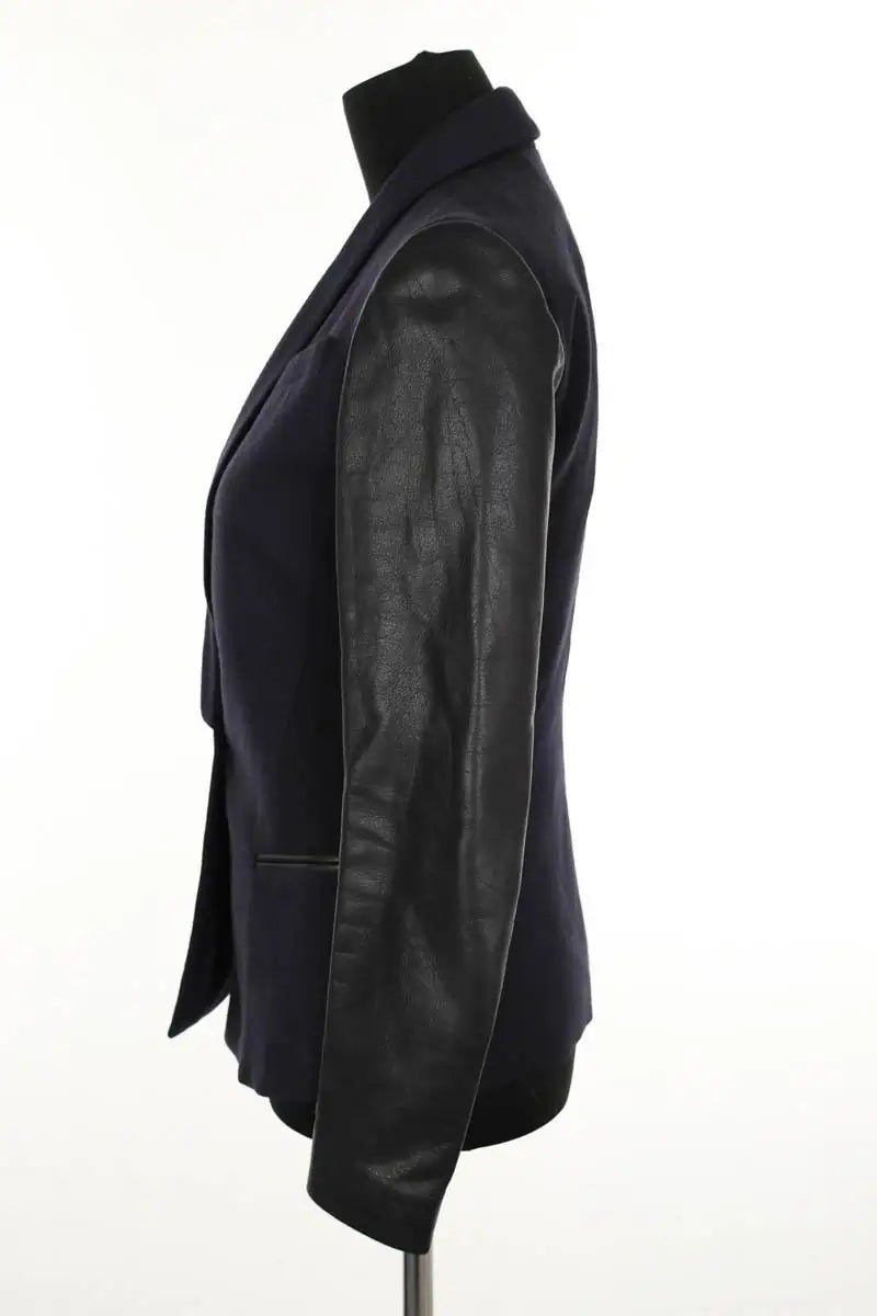 Blazer Maje Marine en Laine