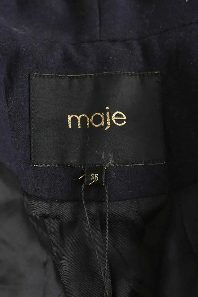Blazer Maje Marine en Laine
