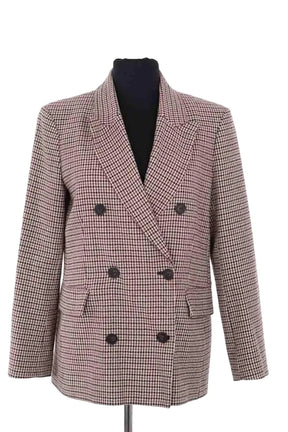 Blazer Maje Marron en Coton, taille XS - Seconde Main