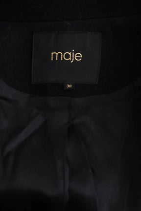 Blazer Maje Noir en Laine