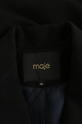 Blazer Maje Noir en Polyester