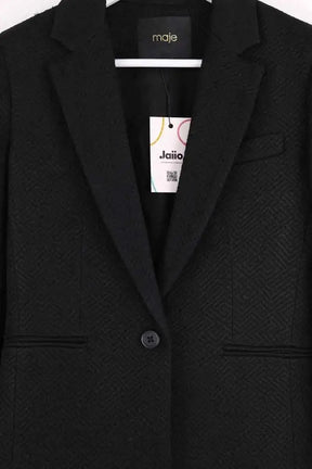 Blazer Maje Noir en Synthétique