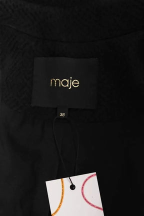 Blazer Maje Noir en Synthétique