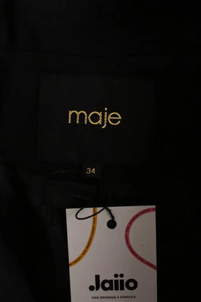 Blazer Maje Noir en Synthétique