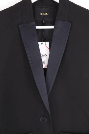 Blazer Maje Noir en Viscose