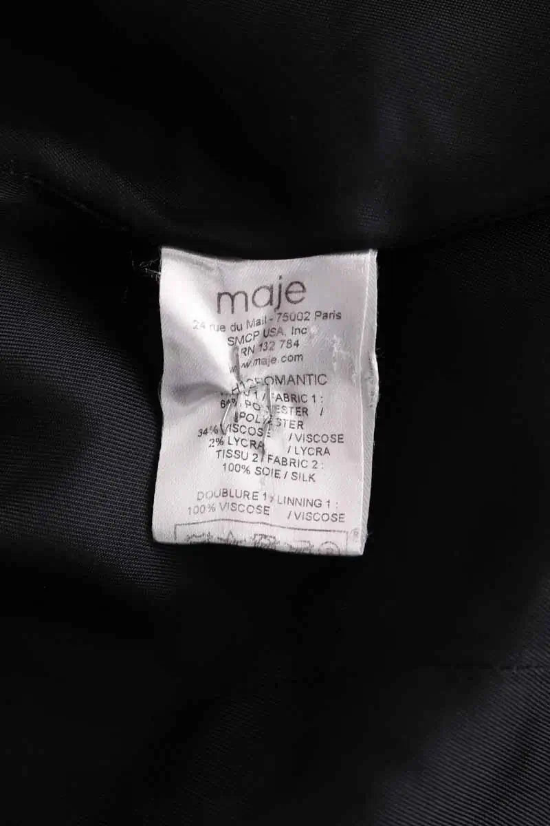 Blazer Maje Noir en Viscose