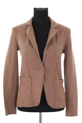 Blazer Majestic Filatures Marron en Cachemire, taille S - Seconde Main