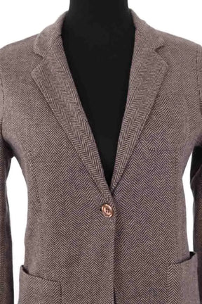 Blazer Majestic Filatures Marron en Coton
