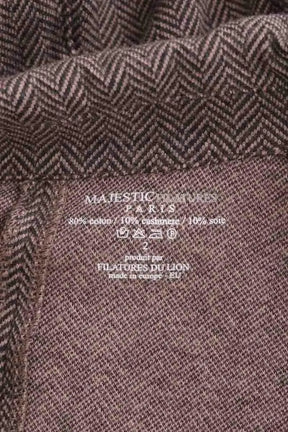 Blazer Majestic Filatures Marron en Coton