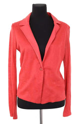 Blazer Majestic Filatures Rouge en Lin, taille M - Seconde Main