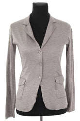 Blazer Majestic Filatures Vert en Lin, taille S - Seconde Main