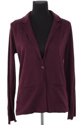 Blazer Majestic Filatures Violet en Coton, taille S - Seconde Main