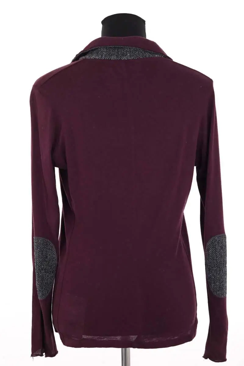 Blazer Majestic Filatures Violet en Coton