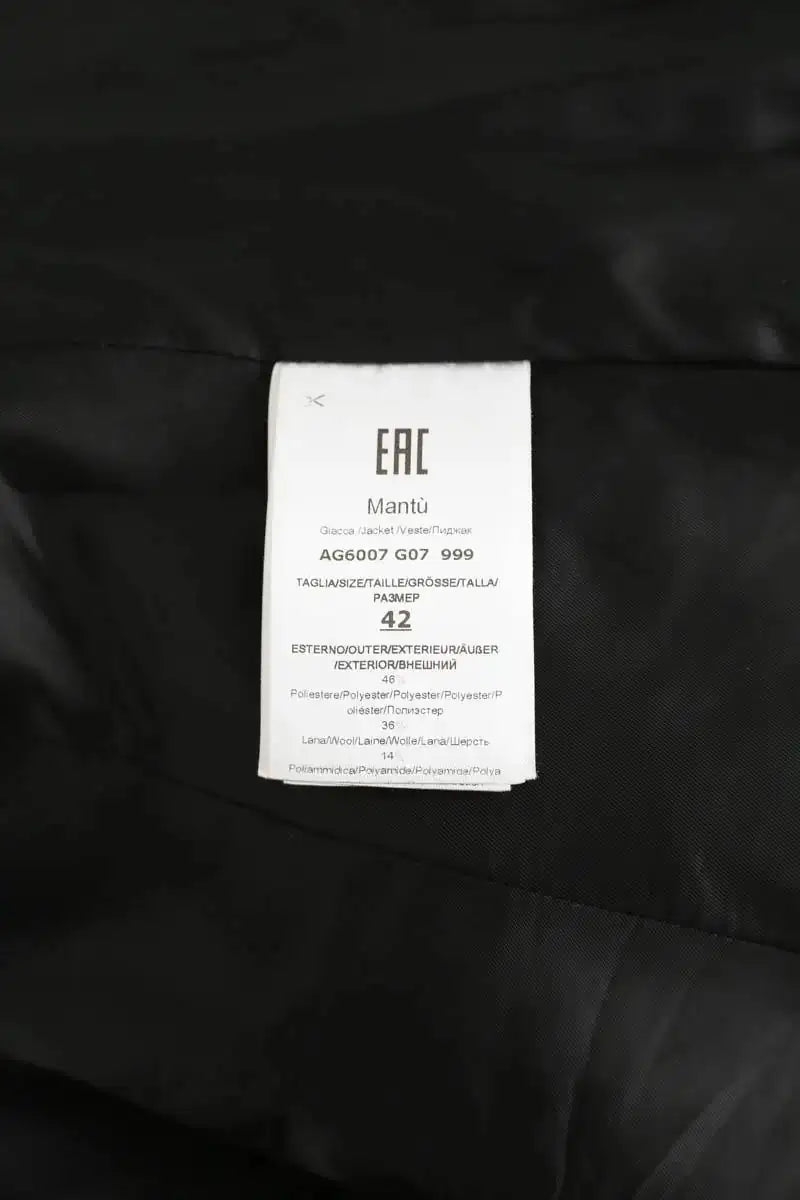 Blazer Mantù Noir en Polyester