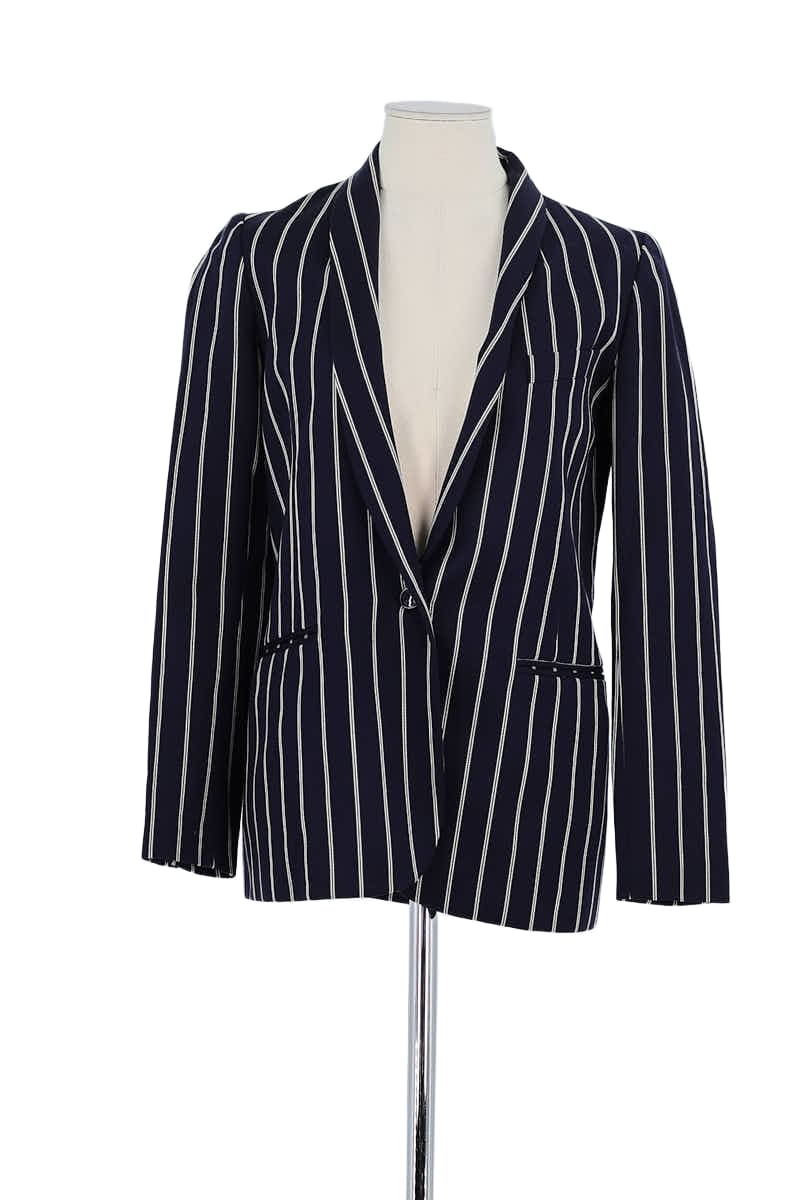 Blazer Margaux Lonnberg Marine en Laine, taille XS - Seconde Main