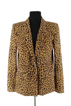 Blazer Mister K Marron en Coton, taille M - Seconde Main