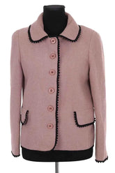 Blazer Moschino Rose en Laine, taille M - Seconde Main