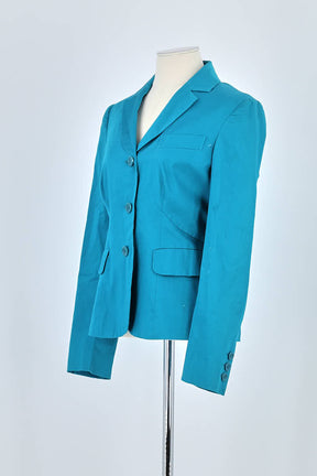 Blazer Moschino Turquoise en Coton