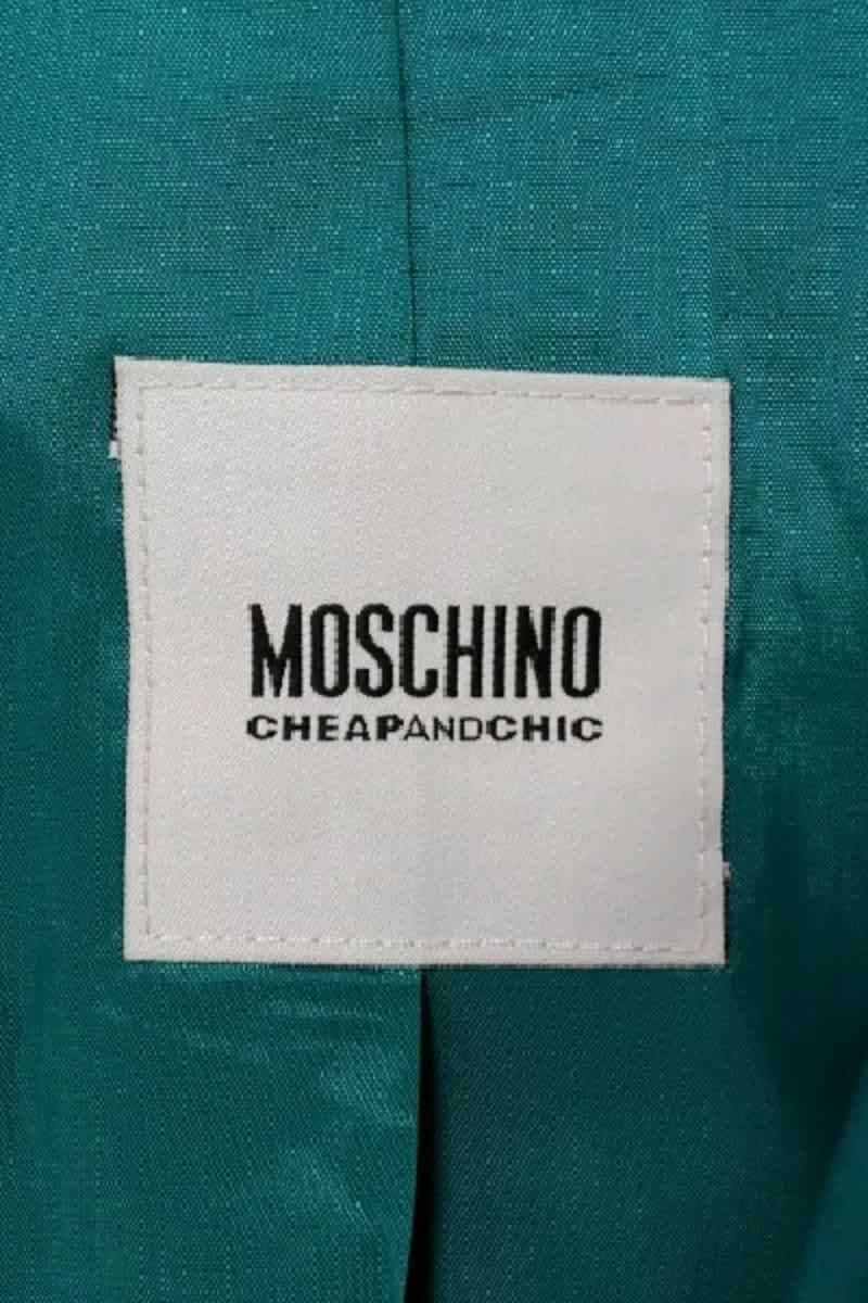 Blazer Moschino Turquoise en Coton