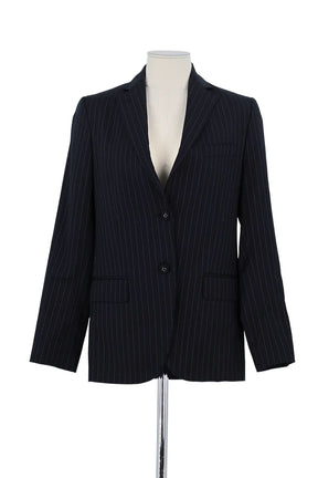 Blazer Officine Générale Marine en Laine, taille XS - Seconde Main