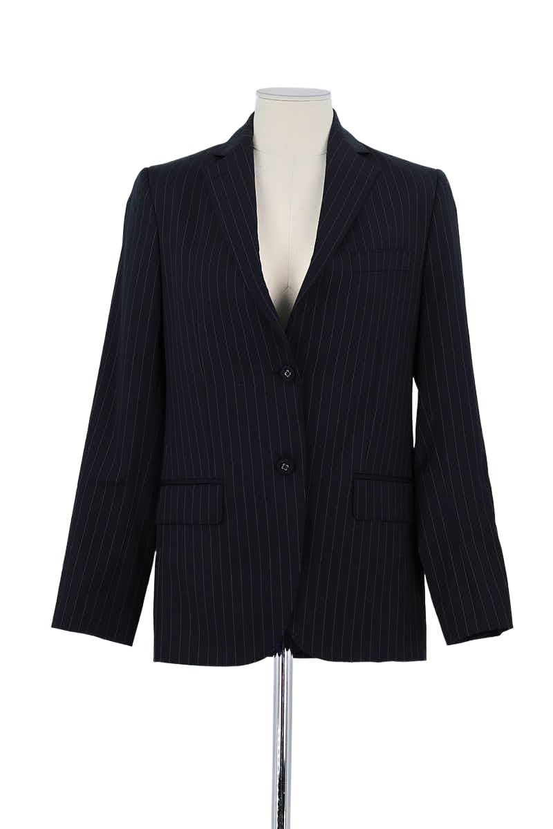 Blazer Officine Générale Marine en Laine, taille XS - Seconde Main