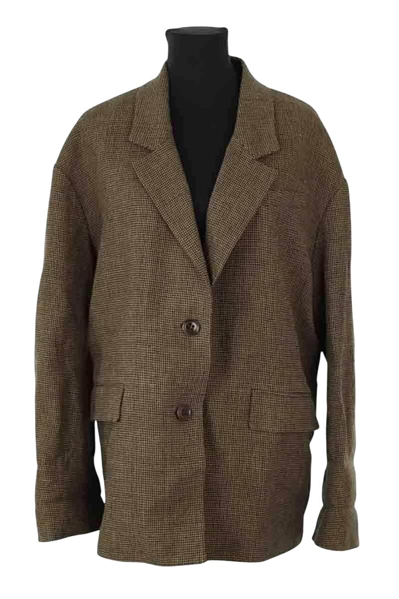 Blazer Raey Camel en Viscose, taille M - Seconde Main