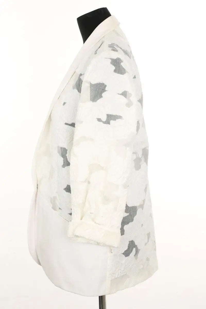 Blazer Roseanna Blanc en Coton