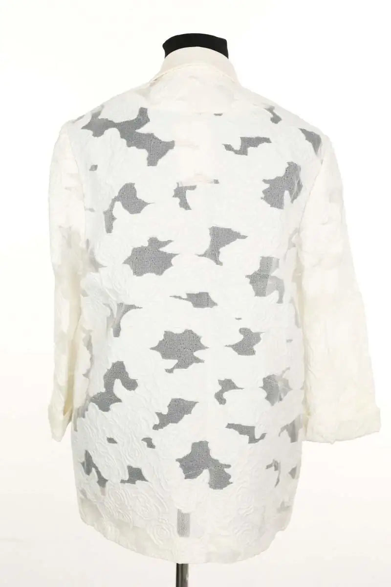 Blazer Roseanna Blanc en Coton