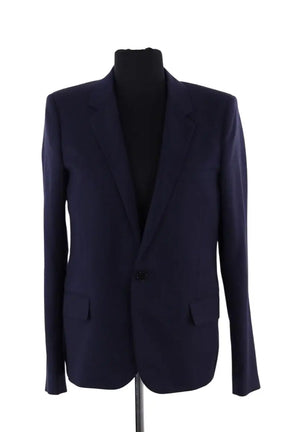 Blazer Saint Laurent Bleu en Laine, taille M - Seconde Main